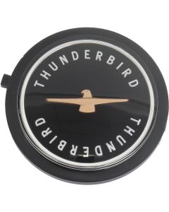 1963 Ford Thunderbird Medallion, Wire Wheel Spinner, Black