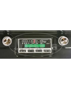 1964-1966 Mustang Ken Harrison 200W In-Dash Stereo with Chrome Face