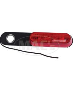 Turn Signal, 6-Volt, Positive Ground, Red Lens