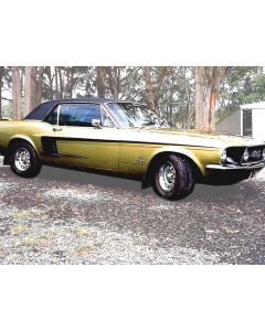 1967-1968 Mustang Hardtop Quarter Window Glass, Right
