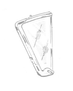 1958-1960 Ford Thunderbird Vent glass, - Light grey, light smoke