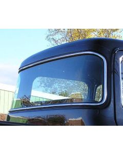 Rear glass, big back curved glass laminated - 1956 Ford Truck, F-series - Clear