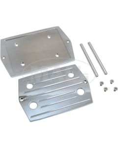 Ford Aluminum Polished Ball Milled Optima Battery Tray, 1955-1979