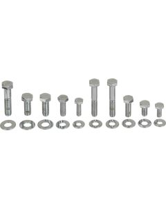 1964-1973 Mustang Chrome Engine Hardware Kit, Small Block V8 with Standard Exhaust