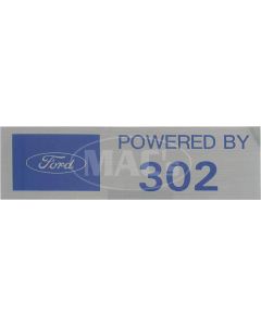 Powered By 302 Valve Cover Decals - Pair