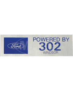 Powered By 302 Windsor Valve Cover Decal