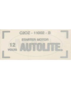 Starter Decal, Small Block, 1965  1967, Comet, 1965-1967