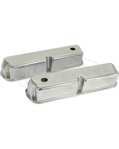 Valve Covers, Smooth Polished Aluminum, Small-Block V8