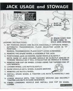 Jack Instruction Decal