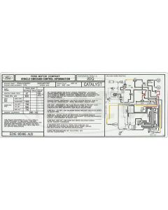Mustang Emission Control Decal, 5.0L H.O., Manual Transmission, 1982