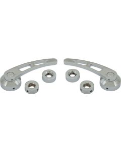 Inside Door Handles, Chrome Plated, Billet Look, Falcon, Fairlane, Galaxie, Ranchero, 1957-1965