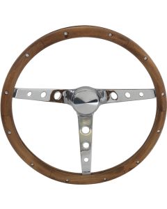 Grant 3-Spoke 15" Wood Steering Wheel