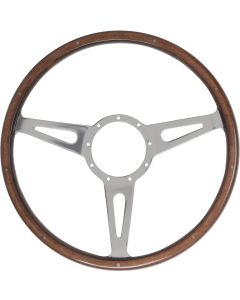 1965-1966 Mustang 15" Shelby-Style Woodgrain Steering Wheel