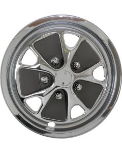 Styled Steel Wheel Hub Cap Set For 14" Wheel