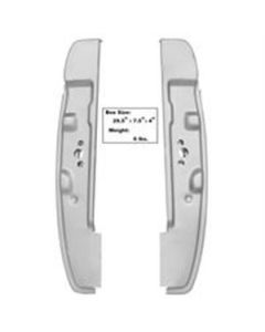 Door Latch Quarter ("B") Pillar, Door Latch, Right- and Left-Hand, Weld-Thru Primer Coated, 66-67 Bronco