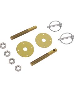Aluminum Hood Pin Kit, Gold