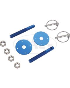 Aluminum Hood Pin Kit, Blue
