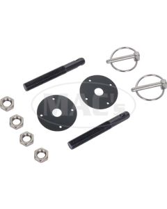 Aluminum Hood Pin Kit, Black