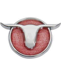 Painted,Plated,Ranchero Tailgate Bull-Red