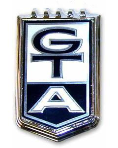 Front Fender Emblem, GTA Badge, Fairlane, 1966