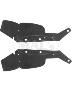 1970 Ford Fairlane, 1970-71 Torino & Ranchero Front Fender Rear Edge Dust Shields With Staples