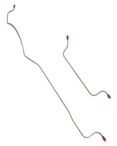 1960-63 Falcon, Ranchero, And Comet 6 Cylinder Rear Axle Brake Lines, 2 Lines - OE Steel