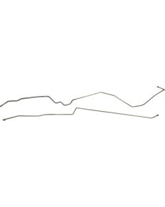 Fuel Tank To Pump Line, Stainless Steel, 3/8", 1 Piece, Torino, 1972-1976