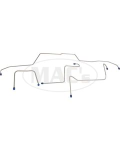 Brake Line Kit, Stainless Steel, Manual Drums, Fairlane, 1966