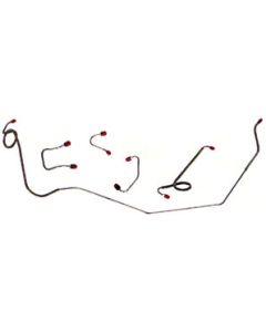 Brake Line Kit, OE Steel, Power Discs, Galaxie, 1968