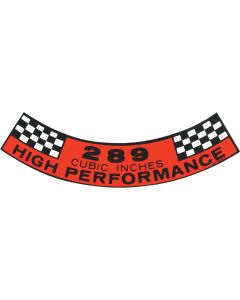 289 Hi-perf Air Cleaner Decal