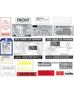 Decal Kit, Convertible - 429-2V CID, Fairlane, Torino, 1970