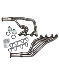 Four Tube Header, Bare Steel, For C-4 Automatic  Transmission, 289,302, Fairlane, Ranchero, Torino, 1966-1971