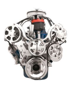 Tru Trac Serpentine Pulley System, W/ A/C, No Power Steering