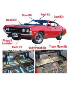 Acoustishield Kit, Sedan, Fairlane, 1962-1964