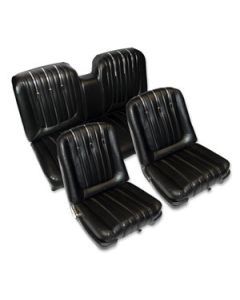 Front & Rear Seat Cover Set, For Cars With Front Buckets, Fastback, Galaxie 500 XL, 1962-1963