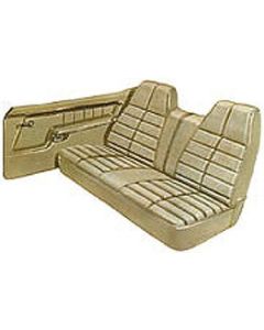 Torino, Front & Rear Seat Cover Set, Split Bench, GT, 1972