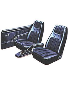 Gran Torino, Front Bucket & Rear Seat Covers, Fastback, 1973