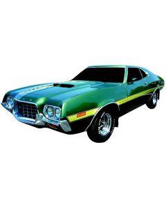 Body Side Stripe Kit, Laser, Torino, 1972