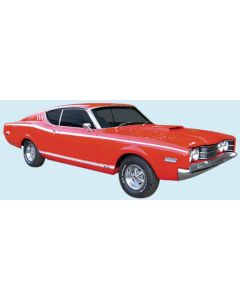 Side Stripe Decal Kit, Upper Body, Mercury Montego Cyclone, 1968