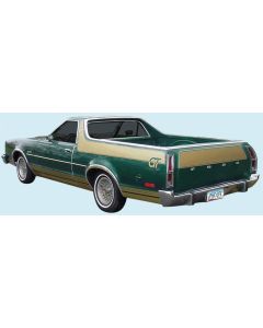 Lower Body Stripe Kit, GT, Ranchero, 1977-1979