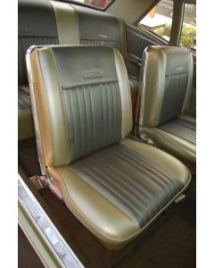 1966-67 Ford Bucket Seat Upholstery, Set, Two-Tone, Front & Rear, Vinyl, Hardtop, Sedan, Falcon