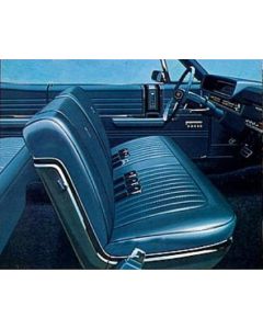 Ford Bench Seat Upholstery, Set, Front & Rear, Vinyl, Fastback, Galaxie, 1968