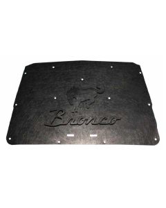 Bronco Hood Cover and Insulation Kit, AcoustiHOOD, Horse With Bronco Script, 1966-1977