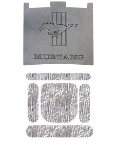 1967-1968 Mustang AcoustiHOOD Hood Cover and Insulation Kit with Horse and California Special Lettering
