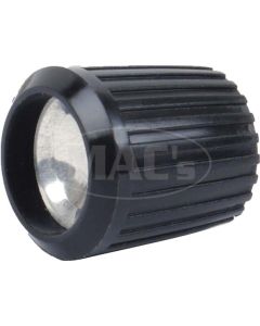 Radio Knob, Black, For Split Shaft On Radio, Fairlane,  Late1962-1963