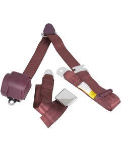 1964-1973 Mustang RetroBelt 3-Point Seat Belt Set, Burgundy