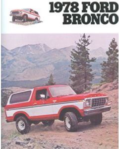 Sales Brochure, 1978 Bronco