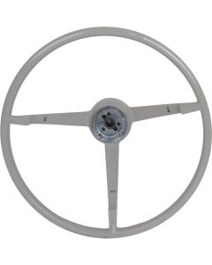1964 Mustang 3-Spoke Steering Wheel for Cars with Generator, White