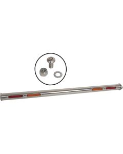 Rear Spreader Bar, With 10 Red And 10 Amber LED Lights, Polished Stainless Steel, 1932