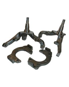 Ford Mustang Stock Height Disc Brake Spindle Set With Caliper Brackets, 1968-1969